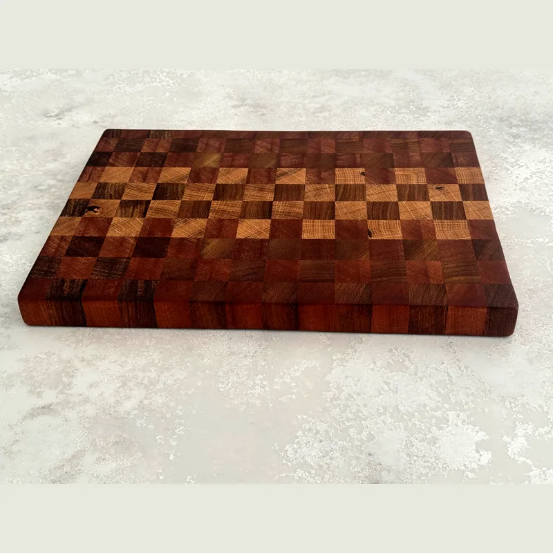 End Grain Chopping Board, front view