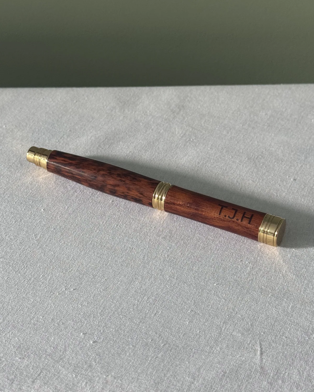 Fountain Pen, engraved with initials