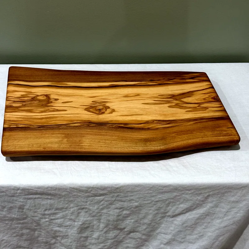 Olive Serving Board, low angle