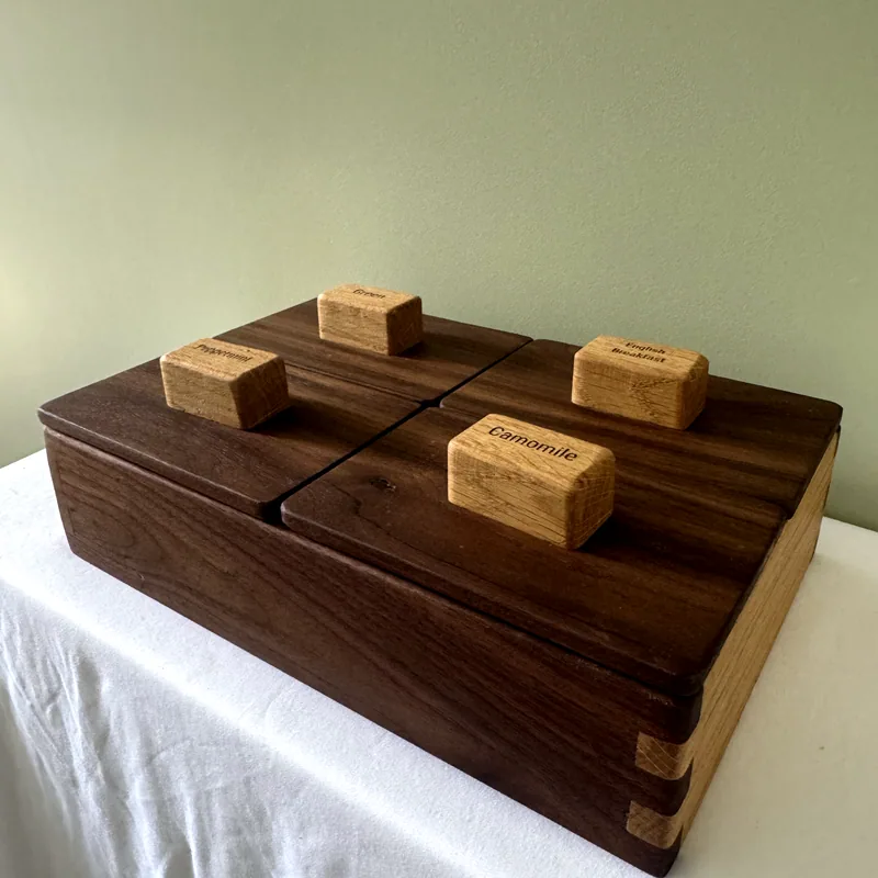 Tea Caddy, angle view